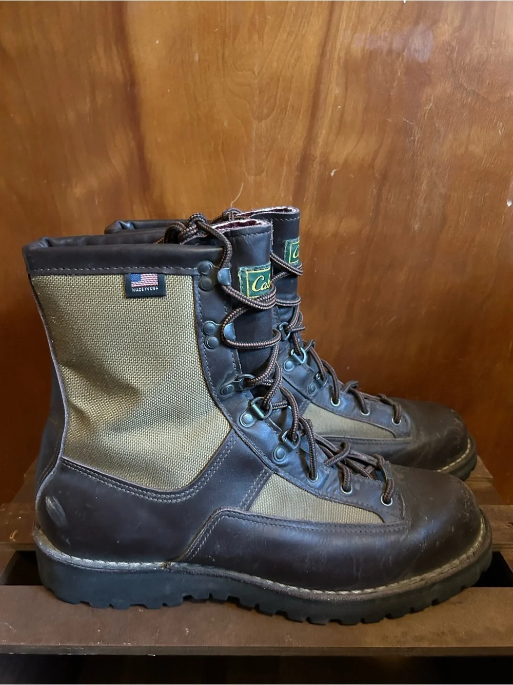 Danner X Cabela’s Men's Winter Lite Hunting Boots Lace-up Brown Tan, Size 13B